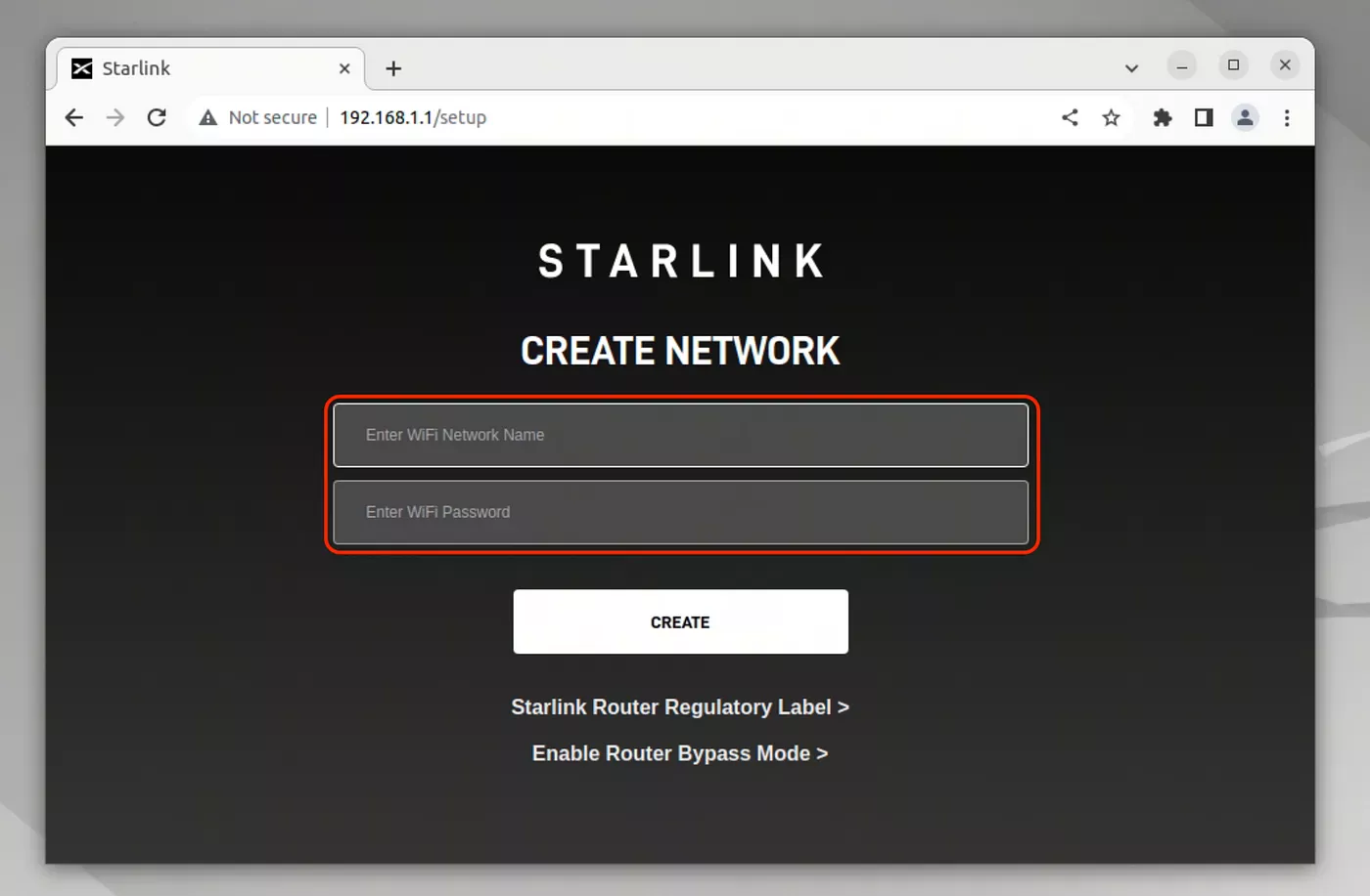 StarlinkWebPage